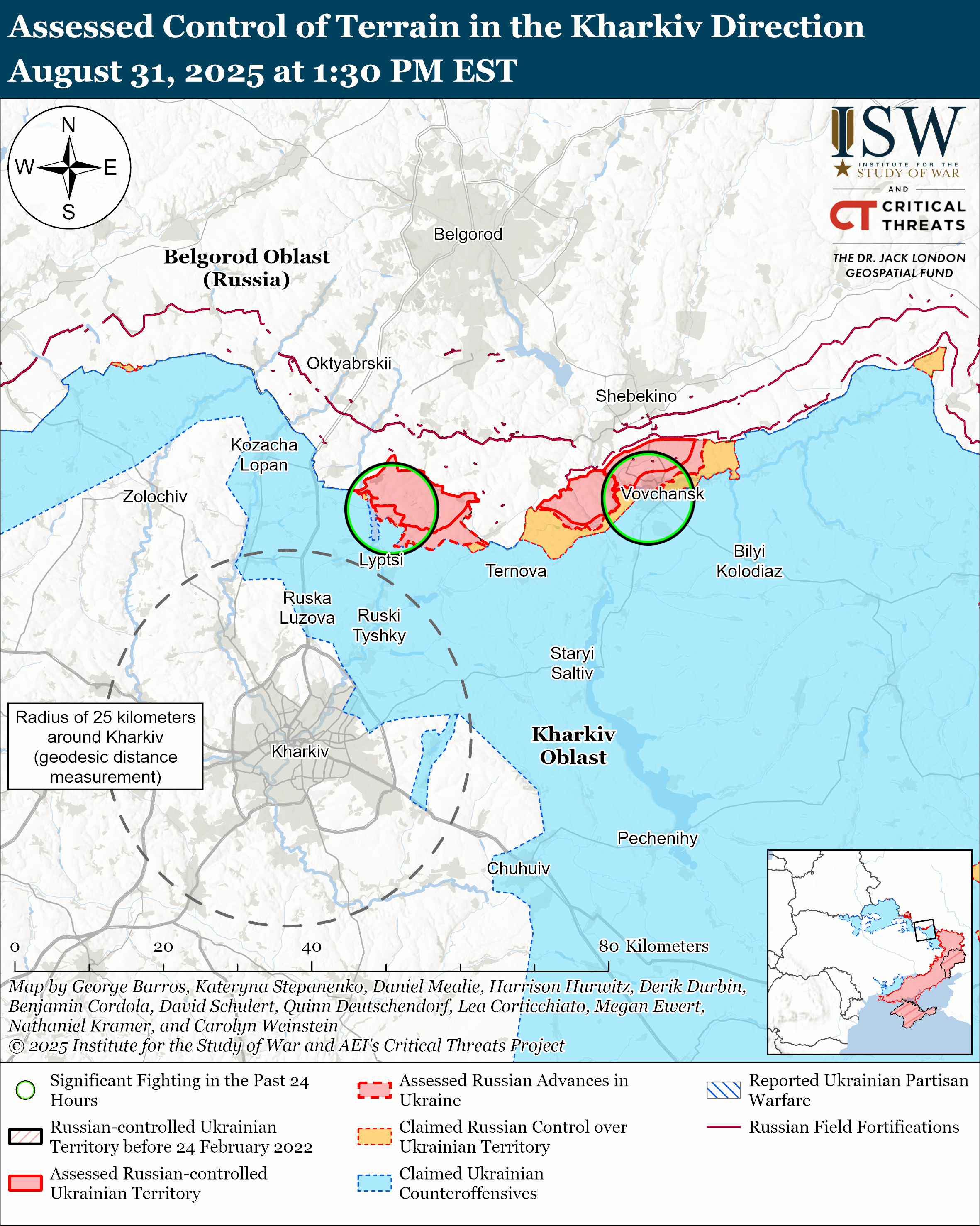 Армія РФ наступає по всіх напрямках фронту, але безрезультатно: карти ISW